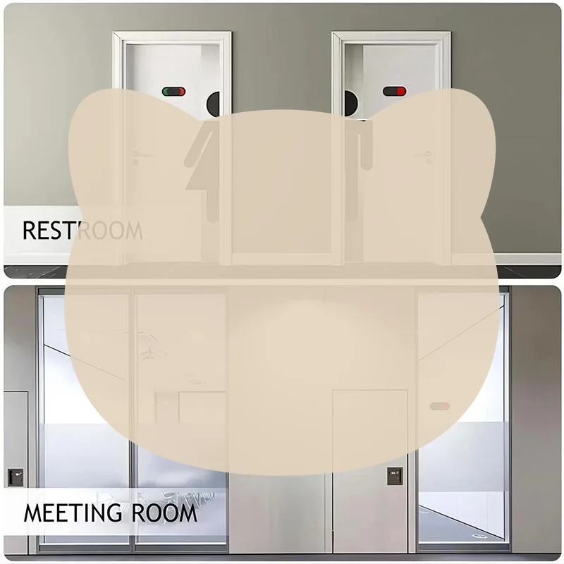 Acrylic Sliding Occupied Vacant Bathroom Sign Self Adhesive No Drilling for Office Restroom Hotel Guest Room Toilet