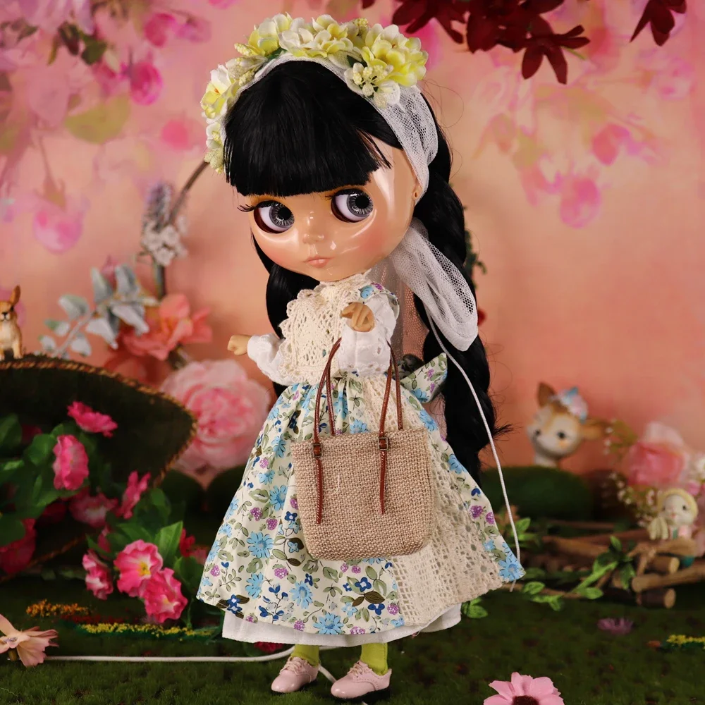 ICY DBS Blyth Doll Black Hair JOINT Body Tan Skin 1/6 BJD Neo Ob24 Anime Girl Monster High