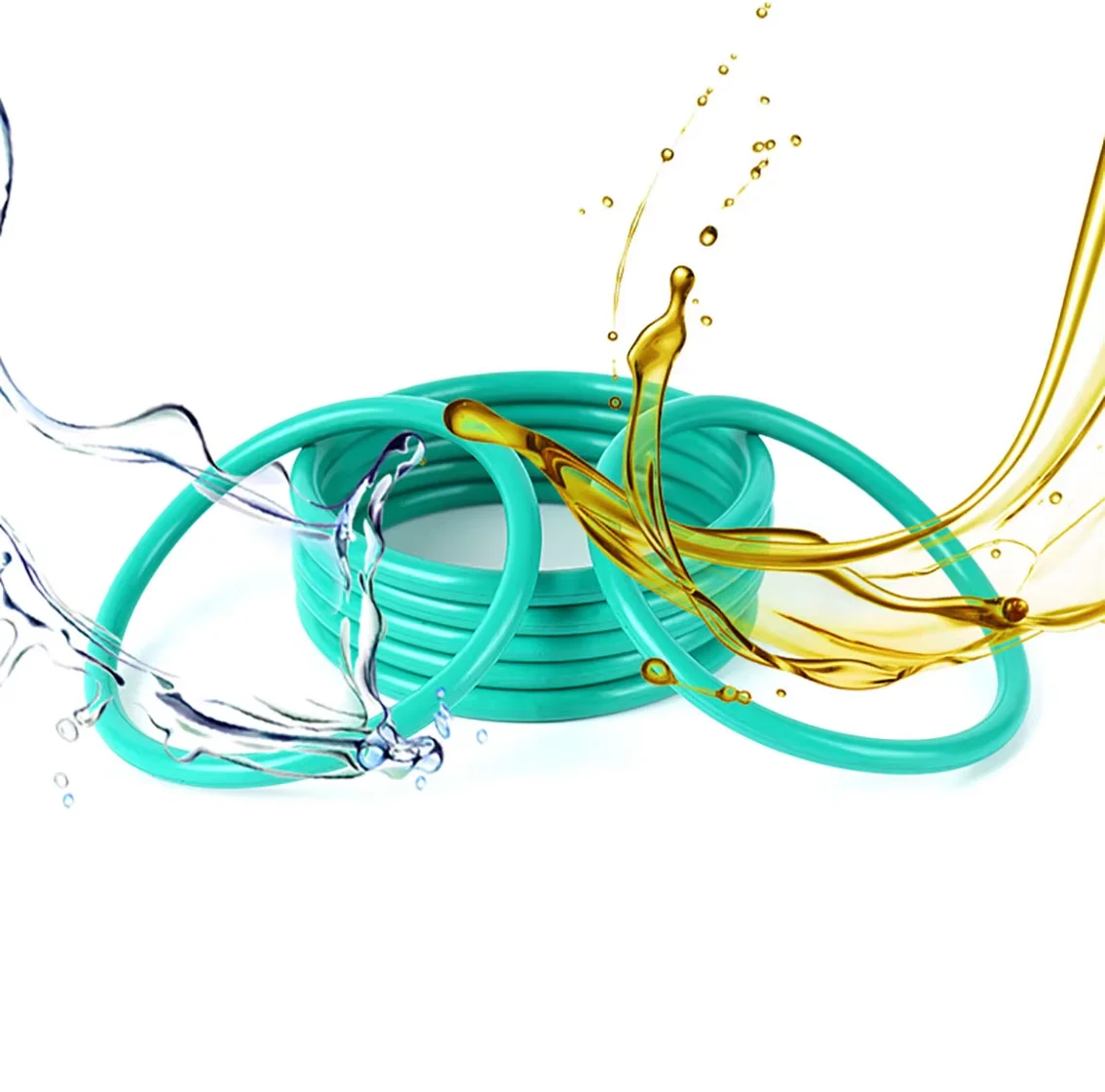 5-20Pcs CS 2.2/3.1mm Green FKM O-Rings OD6-100mm Sealing Gasket Insulation &Alkali &Acid Resistant High Temperature Resistance ﻿