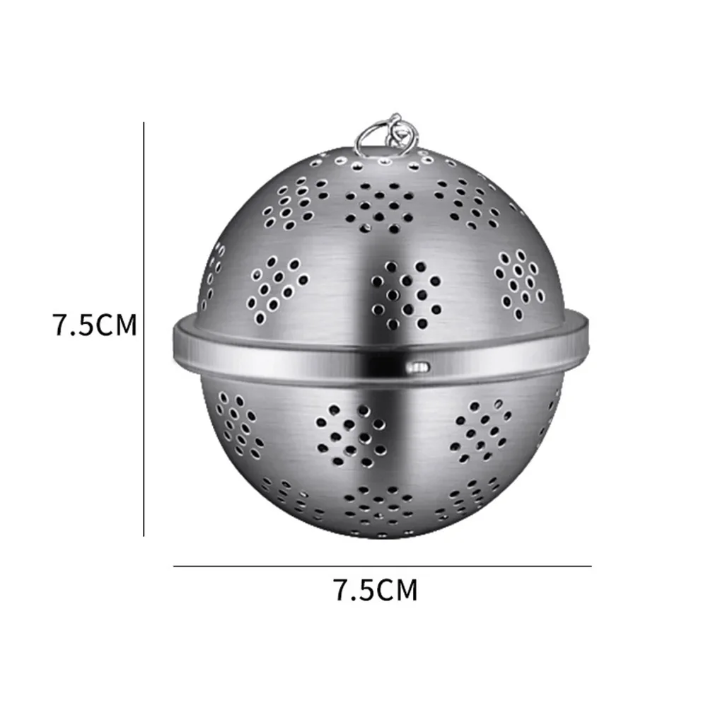High Quality Brand New Seasoning Balls Ball Strainer Threaded Connection Tea Filter 304 Stainless Steel Infuser Strainer