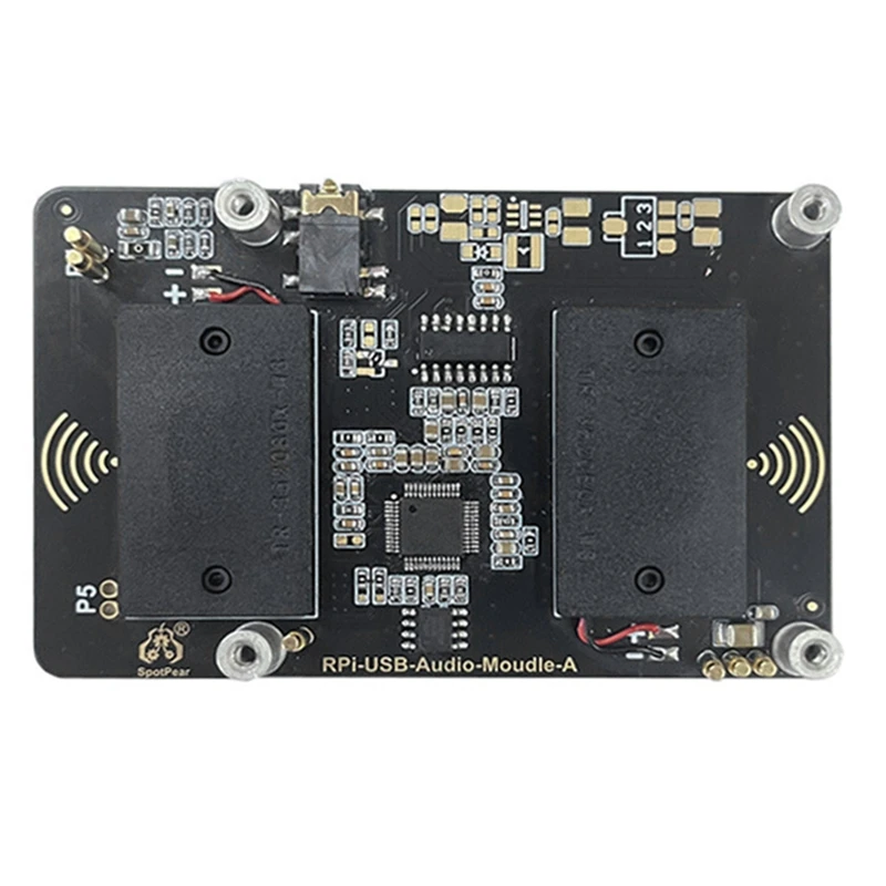 Новинка 2023 года для Raspberry USB аудио звуковая карта Moudle HAT USB без драйверов встроенные двойные динамики разъем для наушников 3,5 мм