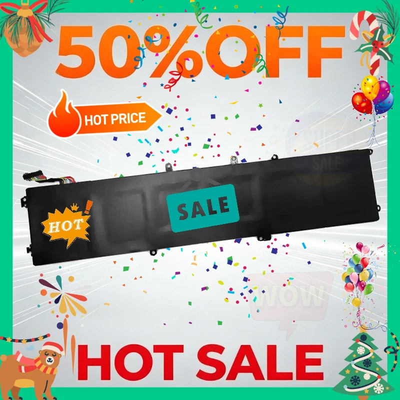 

New 6GTPY Laptop Battery for DELL Precision 5520 5530 Series for DELL XPS 15 9570 9560 7590 Notebook H5H20 97WH High Capacity