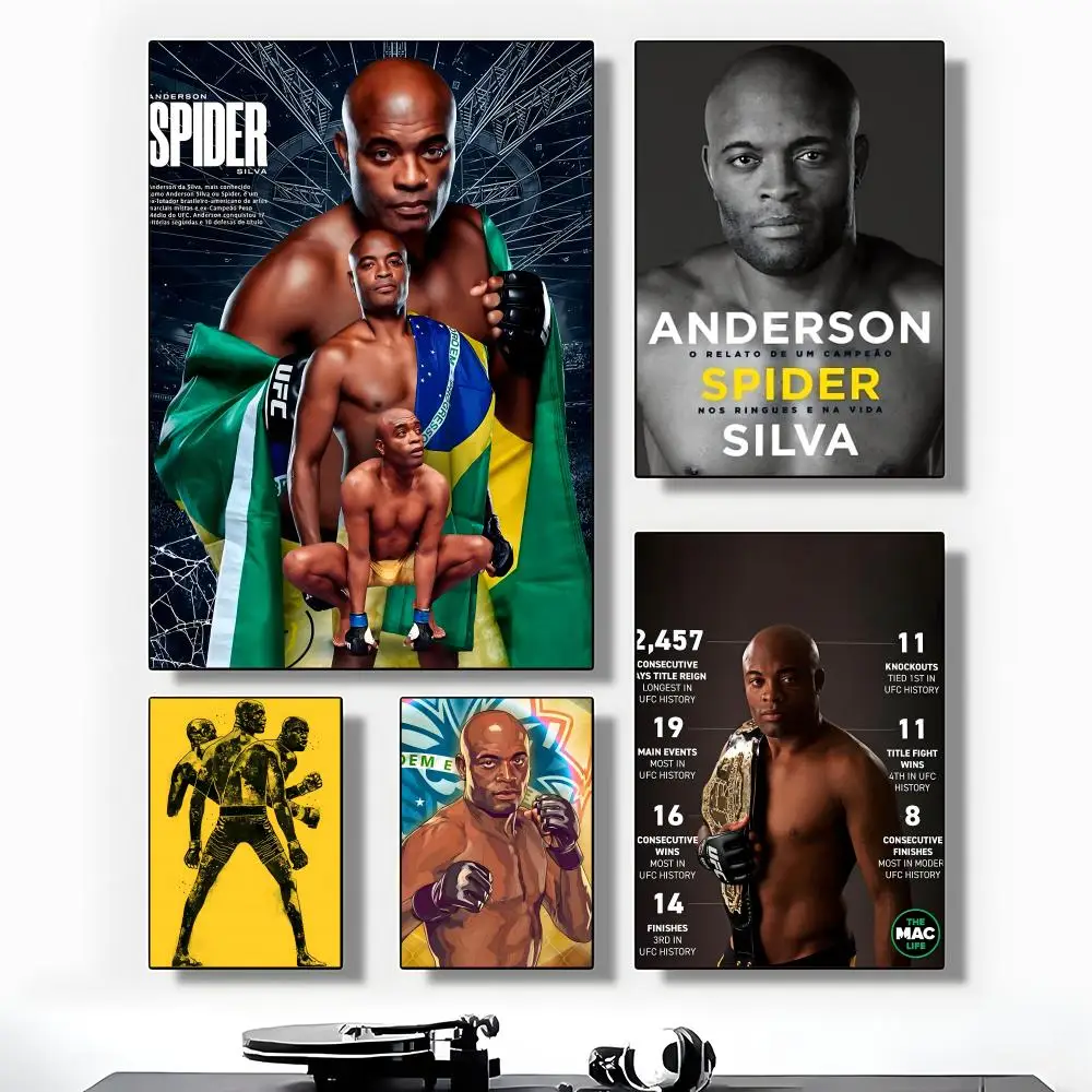 MMA Boxing A-Anderson Silva ufc Poster High-Grade Poster For Home Room Bar Cafe Decoration Art & Present