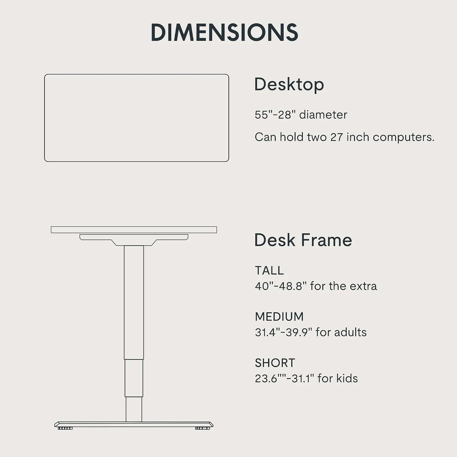 Electric Standing Desk 55x28 Sit Stand Desk 220 lbs Adjustable Height Memory Presets Wood Grain Desktop Black Frame, Customized