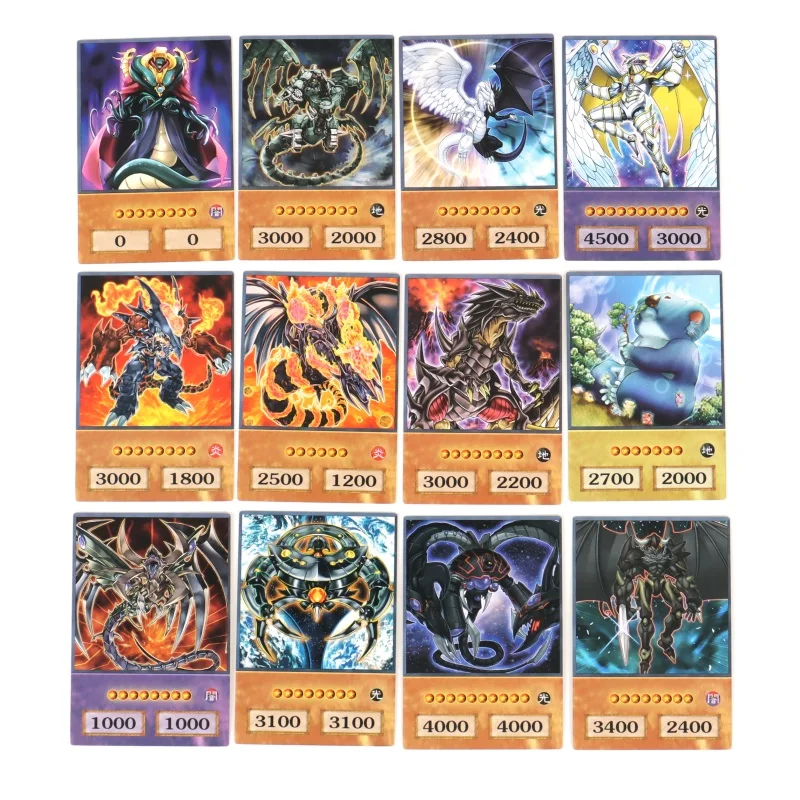 DIY 100PCS Yu-Gi-Oh GX Anime Style Cards E-HERO Yugioh GX Classical Proxy Card Kids Gift