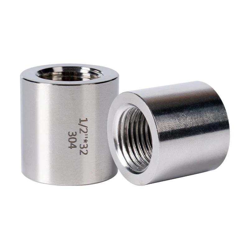 

3Pcs 304 stainless steel thickened inner wire high-pressure direct explosion-proof Fitting 1/8 1/4 3/8 1/2 1" straight connector