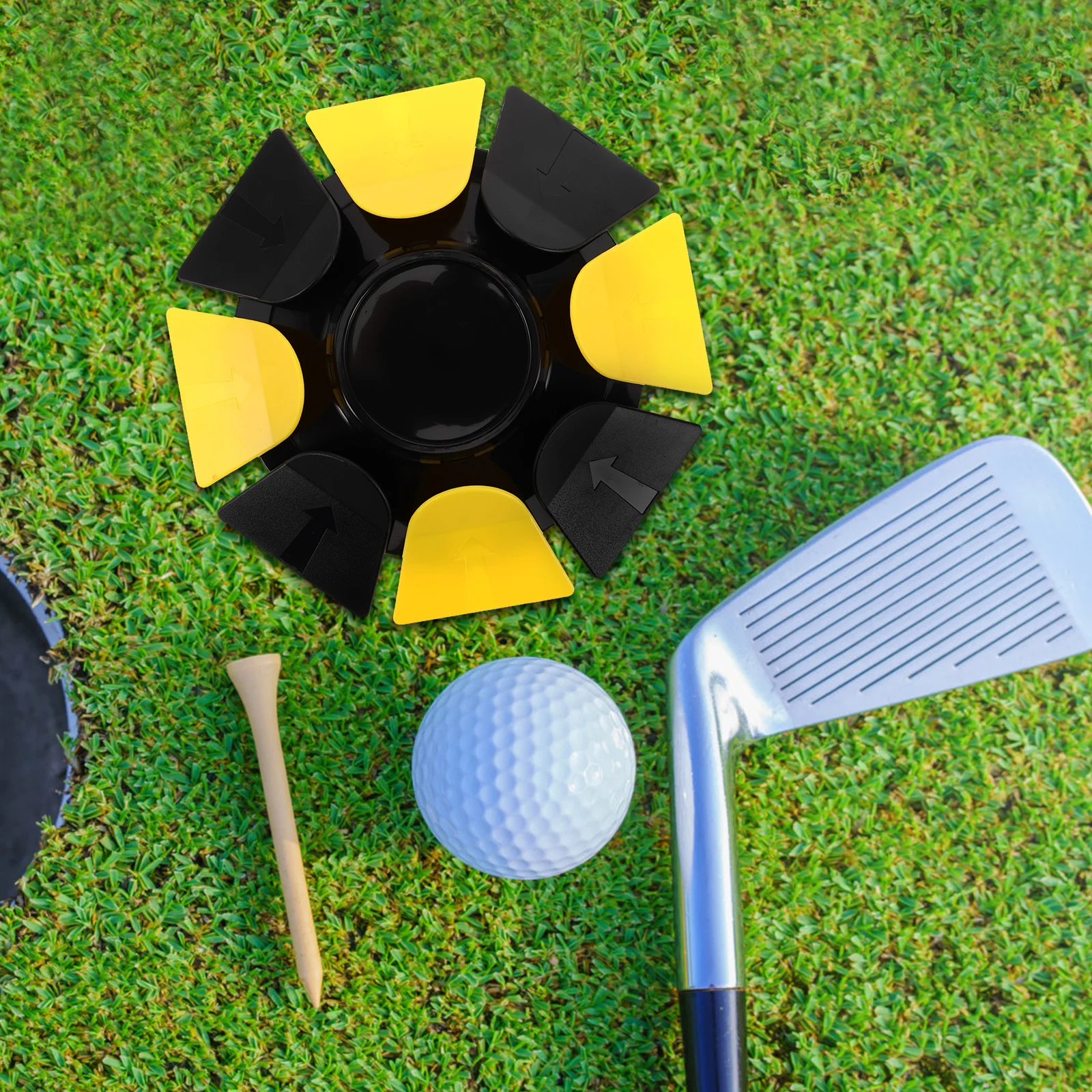 

1PC Golf Hole Cup Training Aid Durable Abs Material Indoor Outdoor Practice Holes Golf Hole Cups Putting Discs