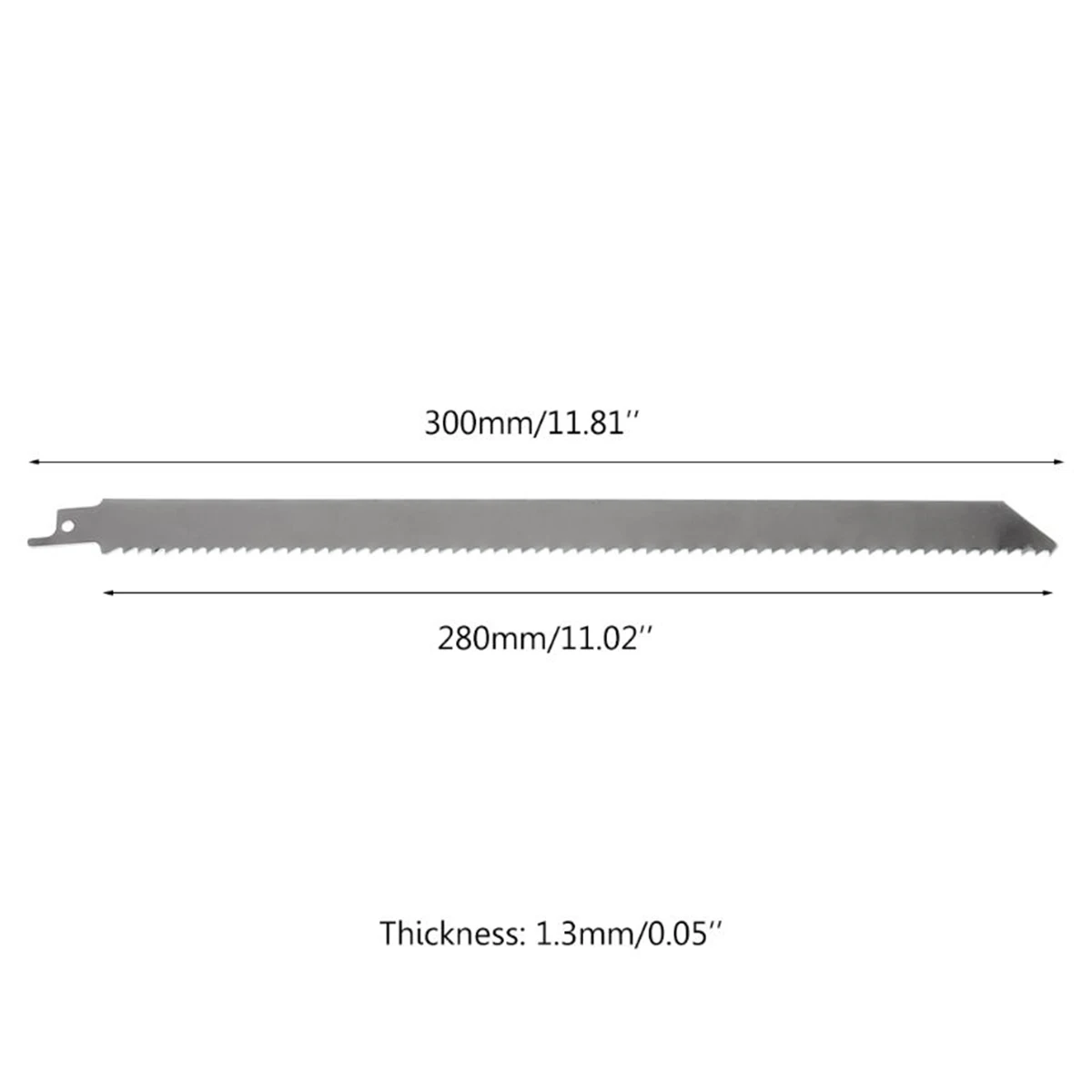 2 Stück S1122C Säbelsägeblätter zum Schneiden von Knochen, Fleisch, Holzklinge, 9/11,81 Zoll, 5/7 TPI Säbelsägeblatt aus Edelstahl – Detail 7