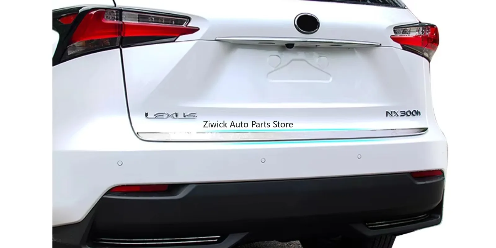 High Quality Stainless Steel Chrome Car Styling External Accessories Tuning Lower Rear Gate Trim for Lexus NX200T / NX300H 14-18 view 6