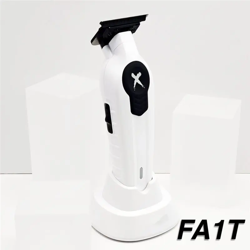 【A67I】X Series White FA1T 7700RPM Professional Electric Hair Trimmer Hair Clipper For Man Carving DLC Blade Barber Shop Tool