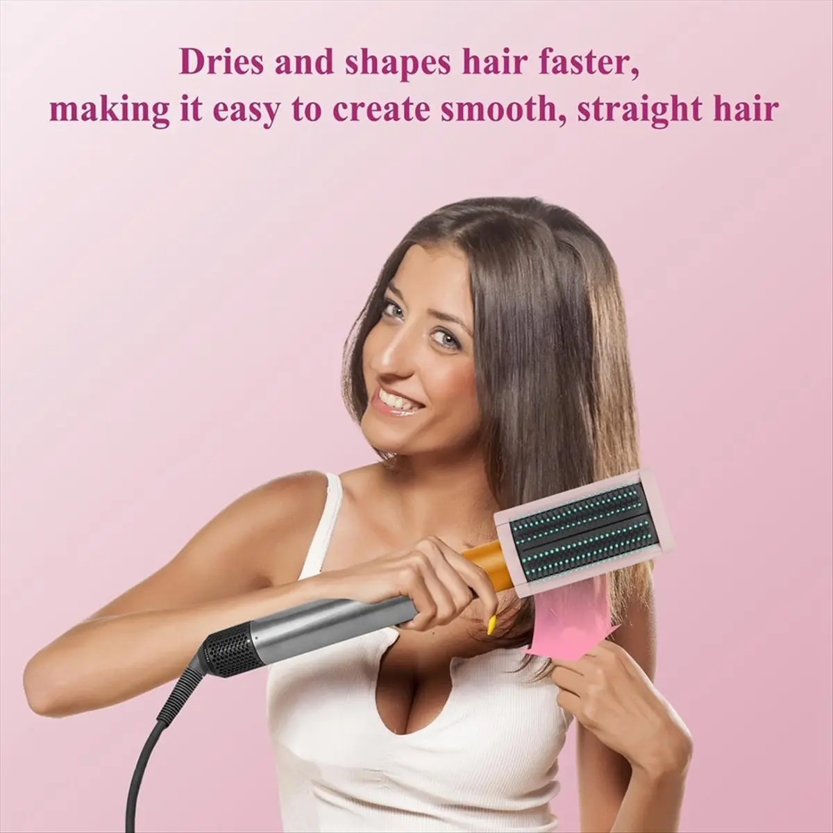 (AD11] Soft Smoothing Brush for HS05 Hair Stying Drying Comb for Fine Hair to Smoothing and Straight