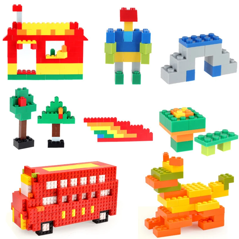 300 500 1000 Pieces Building Blocks City DIY Creative Bricks Compatible MOC Bricks Bulk Base Plate Educational Kids Toy Blocks