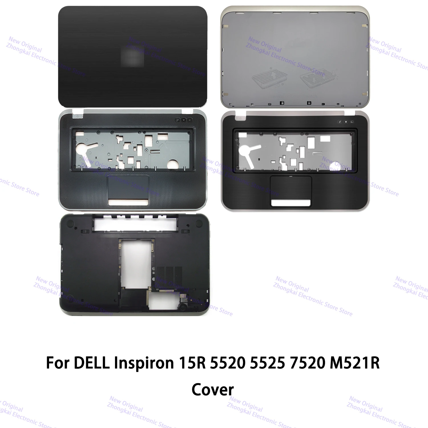 NEW Original For DELL Inspiron 15R 5520 5525 7520 M521R LCD Back Cover Palmrest Bottom Base Cover A C D Shell 0MCVF6 0M7F4J