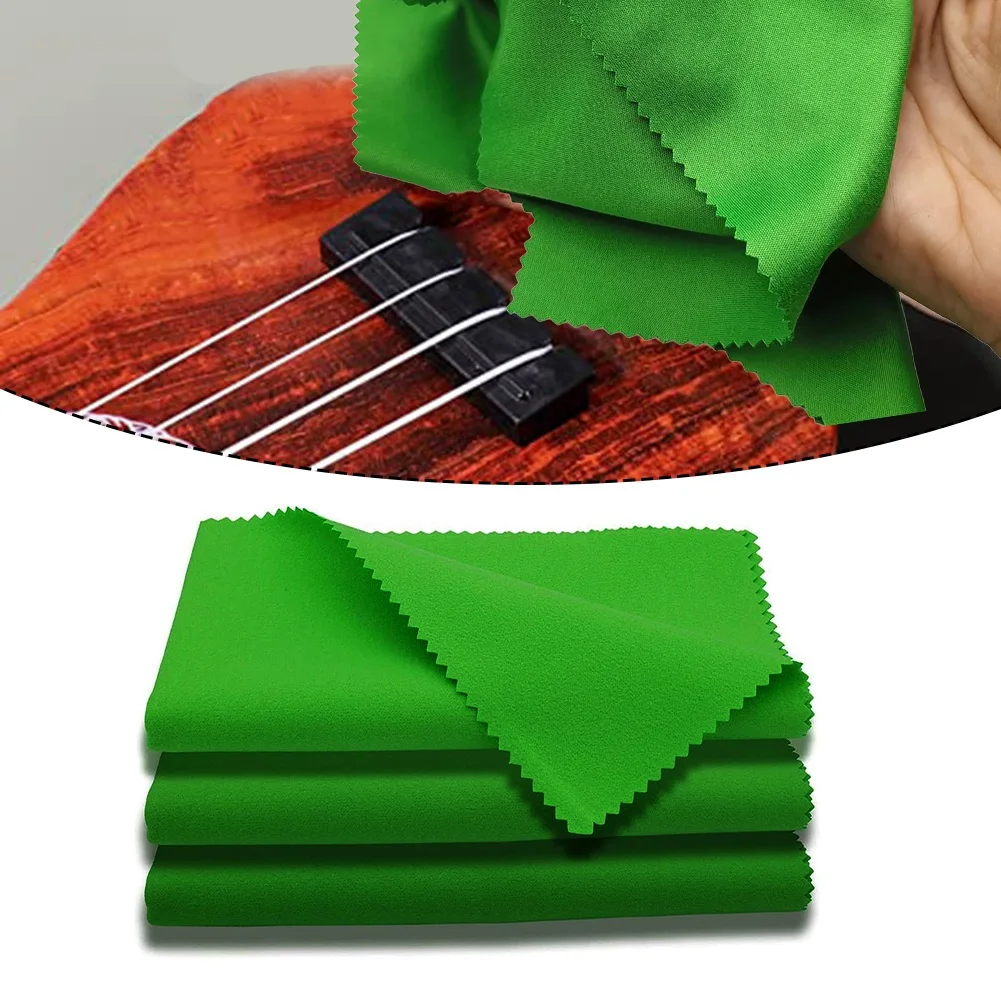 Microfiber Cleaning Polishing Cloth For String Musical Instrument Guitar Violin Piano Clarinet Trumpet Sax Cleaning Cloth