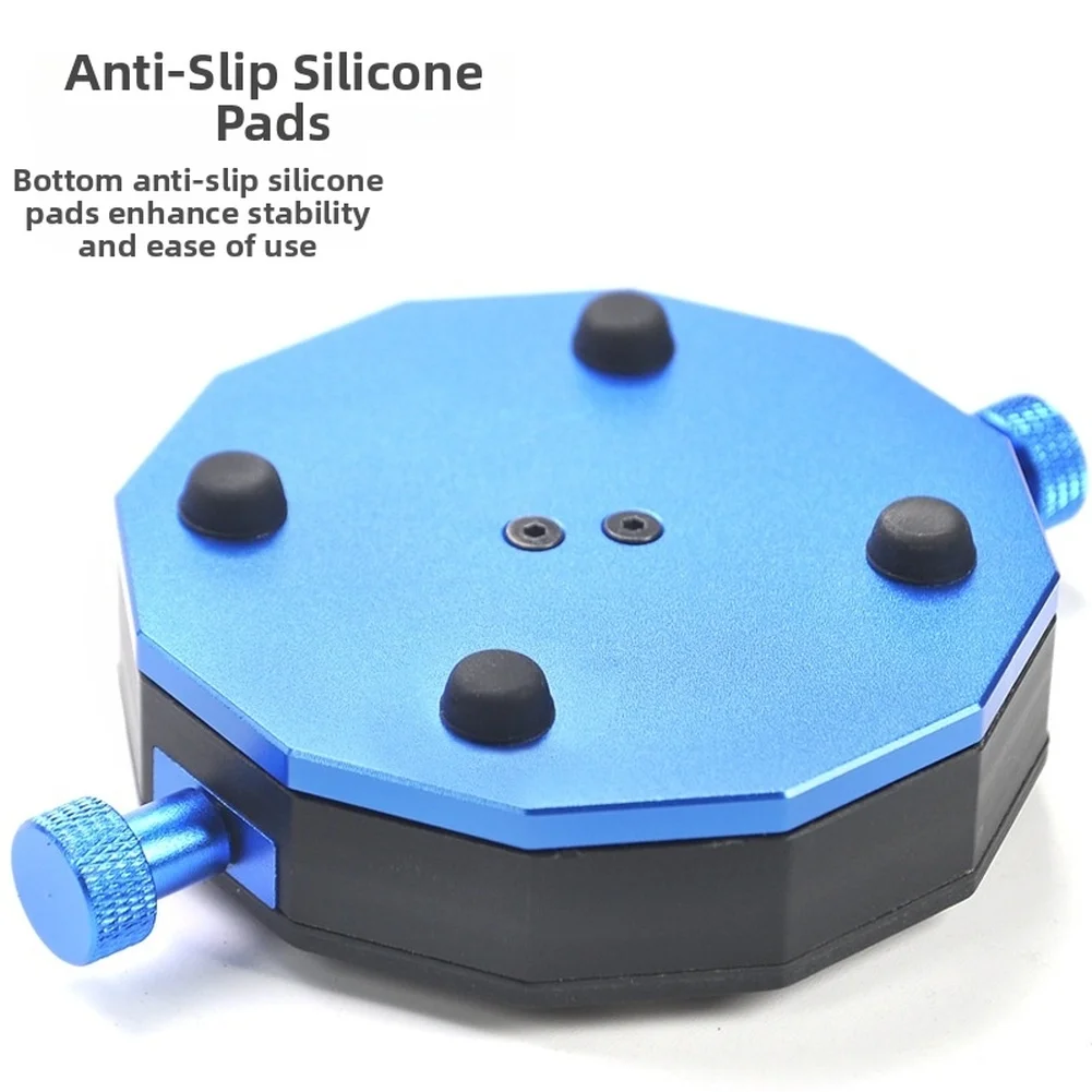 High Temperature Resistant Rotary Fixture For Microscope Chip Repair With 360 Degree Rotation And Anti-Slip Silicone Pads