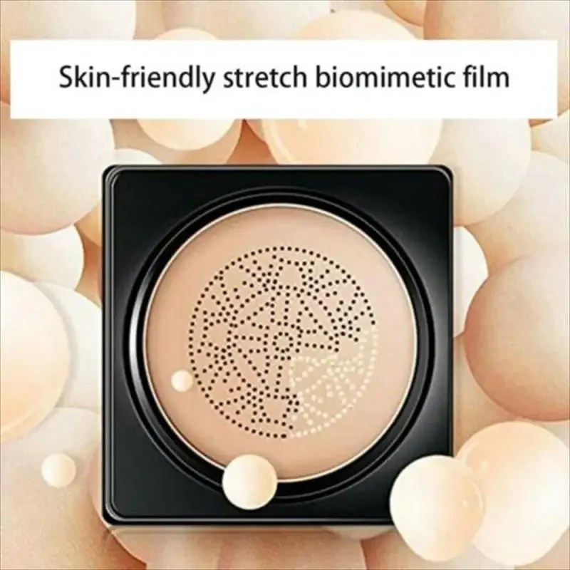 Heallor Face Base Tone Make Up CC Cream Air Cushion Mushroom Head Foundation Moisturizing Long Lasting Face Comestics Natural Br