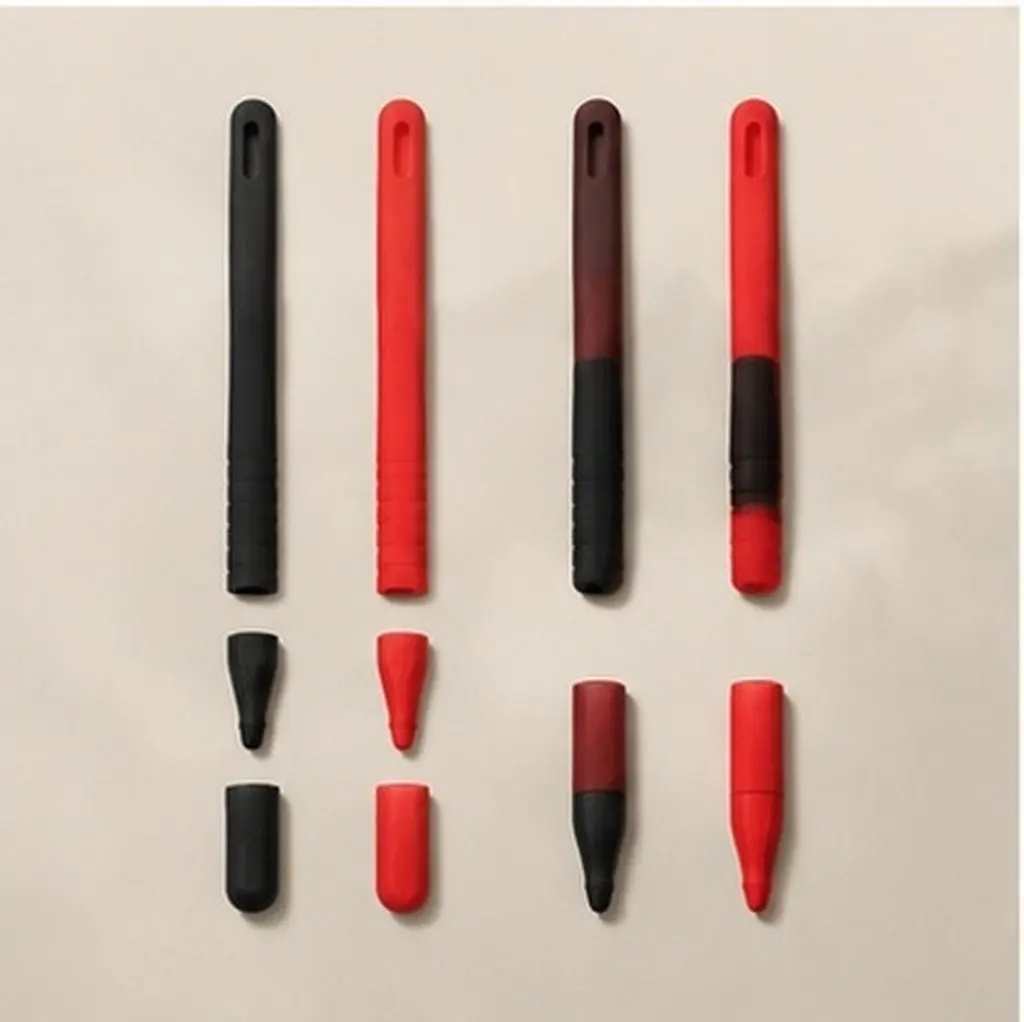 2Sets All Around Covered Silicone Pencil Sleeve for Pencil 2 Non Interference Magnetic Function Fine Craftsmanship Pen