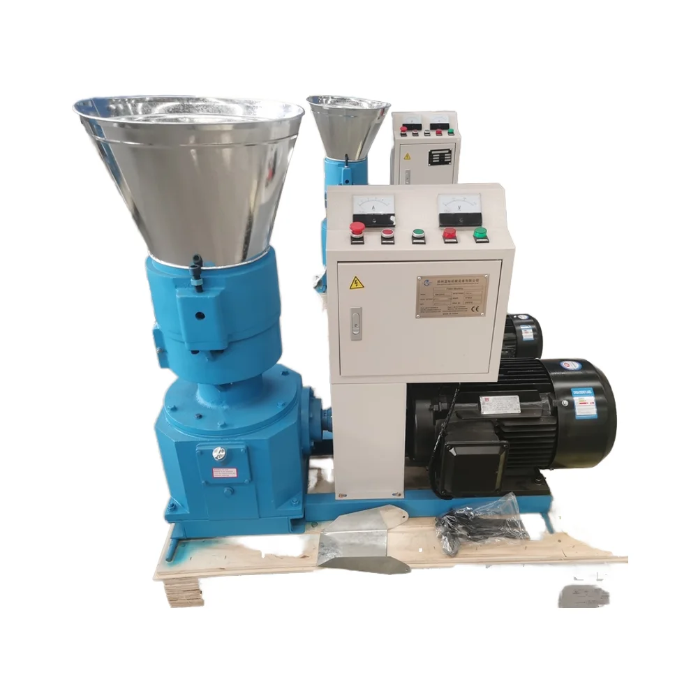 800-1500kg/hour High Productivity Small Farm Livestock & Animal Feed Pellet Machine Alloy Electric Engine Long Service Life