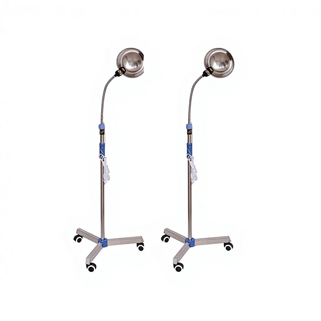 Surgical Reflective Gynecological Examination Light LED Adjustable Brightness Color Dimmable Floor Stand Stainless fas