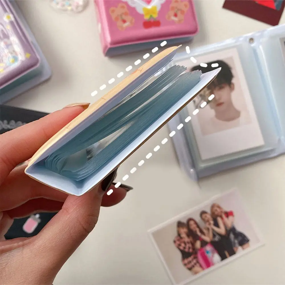 Photocard Holder Postcard Storage DIY Deco Lace Heart Cutout Collect Case Photo Album Card Binder Collect Book Photocard Album