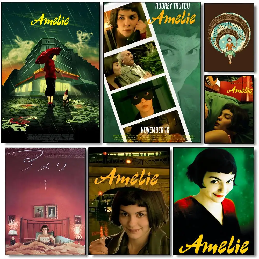 Classic Movie A-Amelie Poster HD Wall Art Aesthetic Home Decor for Living Room Bedroom Café Office Stylish Gift