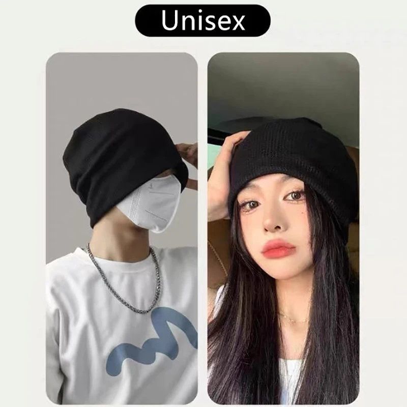 شريط حول ياقة الملابس للجنسين قبعة صوفية دافئة مقاومة للرياح لحماية الأذن بدون فتحة تهوية قبعة دراجة نارية خوذة نمط أغطية الرأس