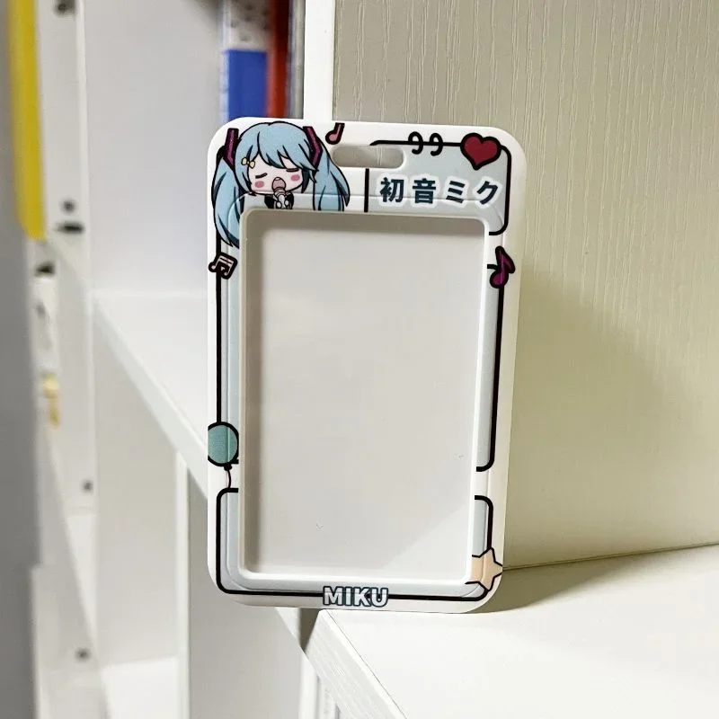 Anime Kawaii Nieuwe Horizontale Versie Ins Hatsune Miku Kaart Maaltijdkaarten Bus Kaart Beschermhoes Fabrieksmerk Certificaat Set