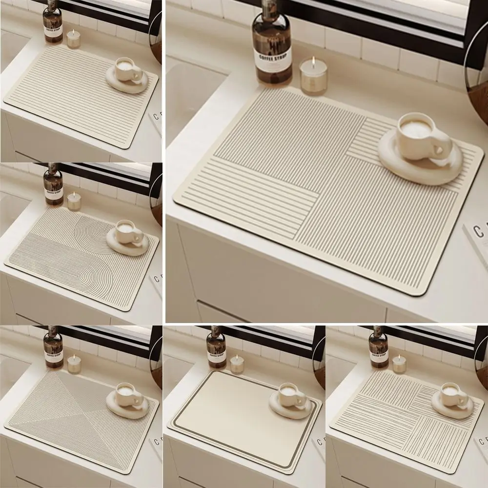 حصيرة أدوات مائدة قابلة للغسل مانعة للإنزلاق ، وسادة طعام قابلة للطي ، حصيرة سطح الحمام ، أسلوب خيالي ، تصفيف الموضة #3