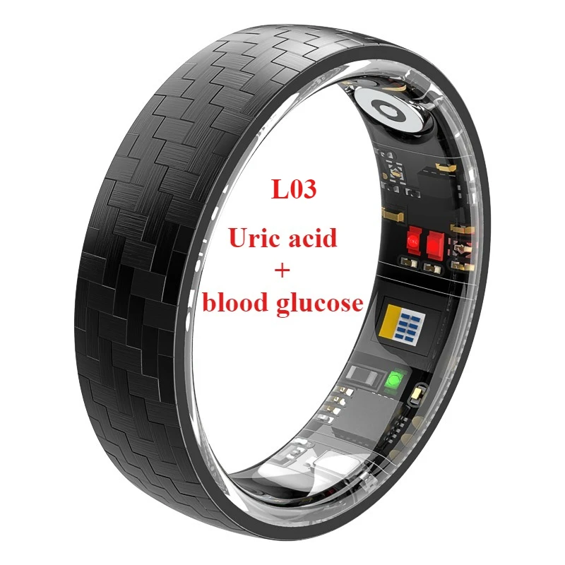XIELEE L01/L03 Update Titanium Alloy Smart Sports Ring Waterproof Blood Oxygen Heart Rate Blood Pressure Blood Sleep Monitoring