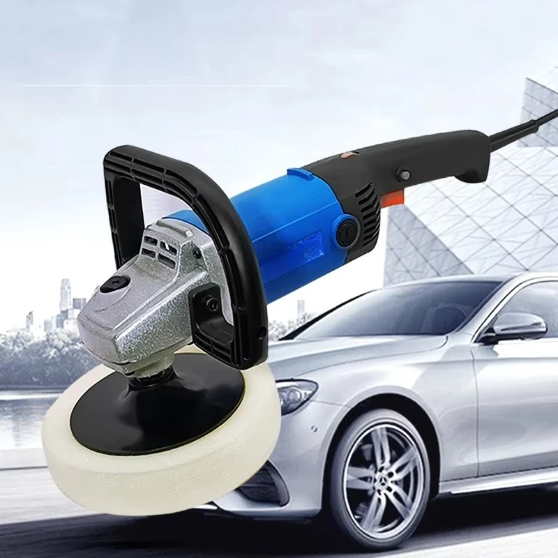 KQ-9180B 1400W Electric Car Polisher Machine 180mm Pad Professional Auto Detailing Tool Adjustable Speed 1400W Polishing