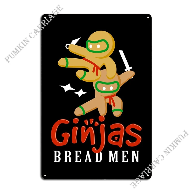 Yummy Ninjas Metal Plaque Poster Personalized Living Room Wall Mural Plaques Tin Sign Poster