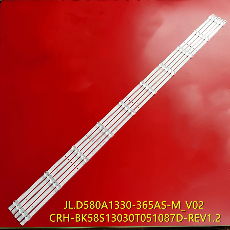 

Светодиодная лампа подсветки, 10 светодиодов для DOFFLER 58DUS83 Hisense HZ58A55 JL.D580A1330-365AS-M-V02/1 CRH-BK58S13030T 051087 D-REV1.2