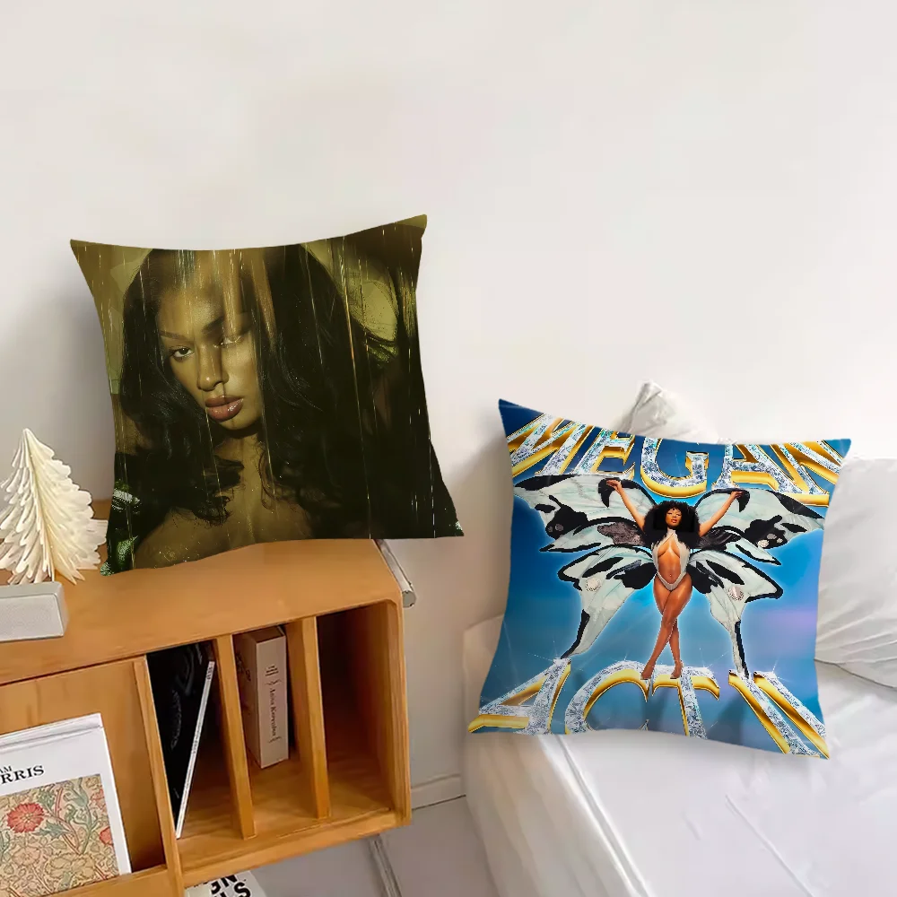 Singer M-Megan Thee Stallion Pillow Case Comfortable soft Cushion for Sofa Home office Decor and Protective Covers