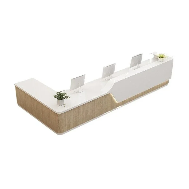 

Front desk checkout page counter, simple modern guide desk, guide desk nurse station corner