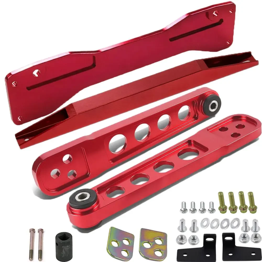 Dolne ramiona kontrolne LCA z tylnym dolny pasek ściągający z tylną ramą pomocniczą pasuje do Honda Civic Si 01-05 ES EM EP3 aluminium