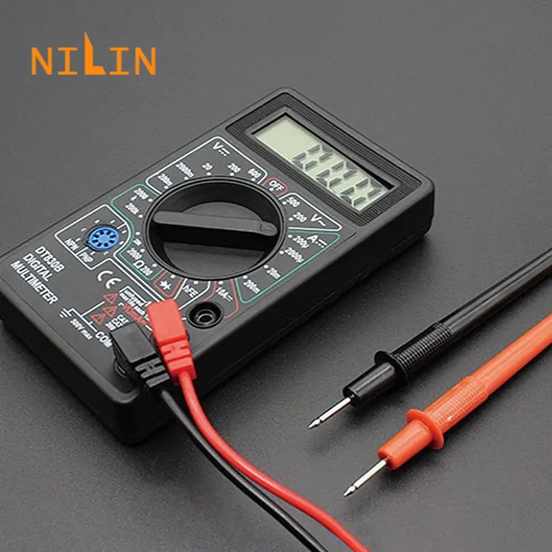 Small Digital Multimeter DT-830B Universal Handheld Multi-Meter Digital Power Supply Electrical Instrument Electrician Tools