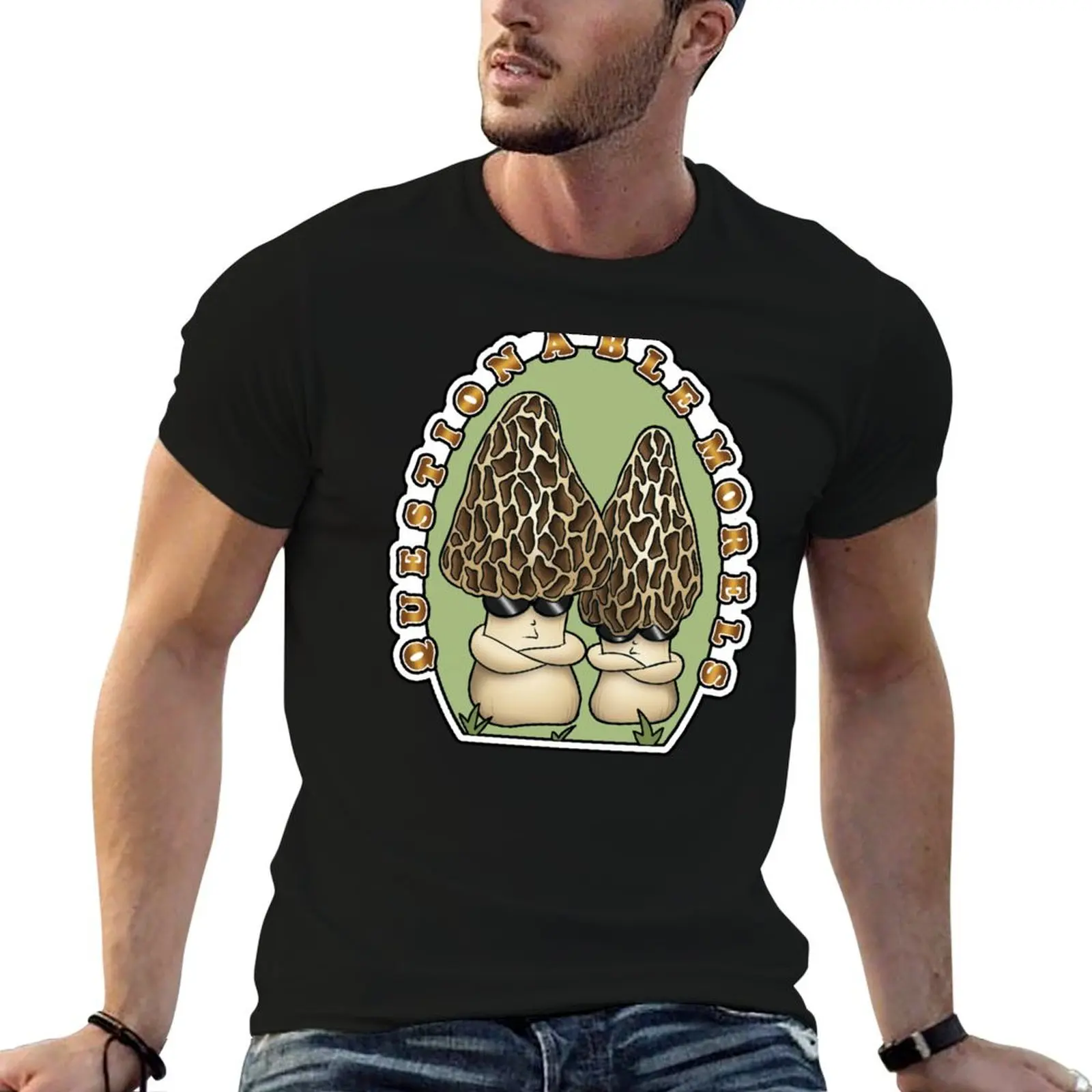 Funny Mushroom Morels design T-Shirt funny meme t-shirts custom shirt clothes for men