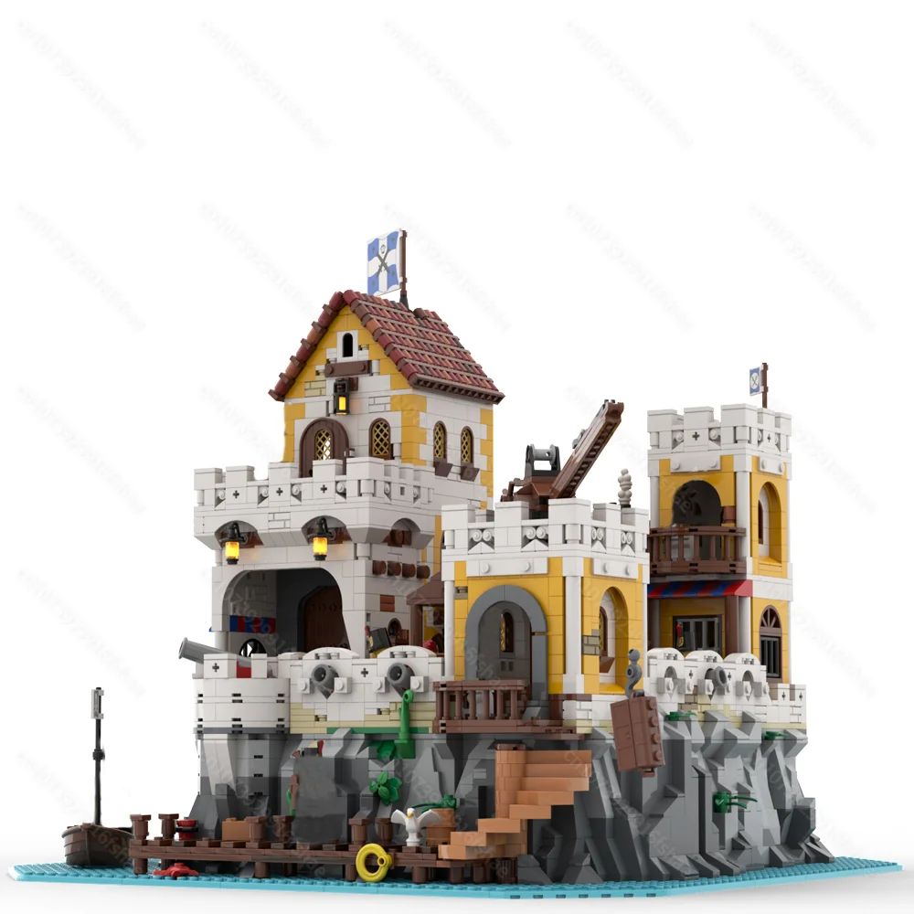 New medieval Pirate Series MOC Imperial Trading Post Eldorado Fortress DIY creative ideas children Toy Gift building blocks