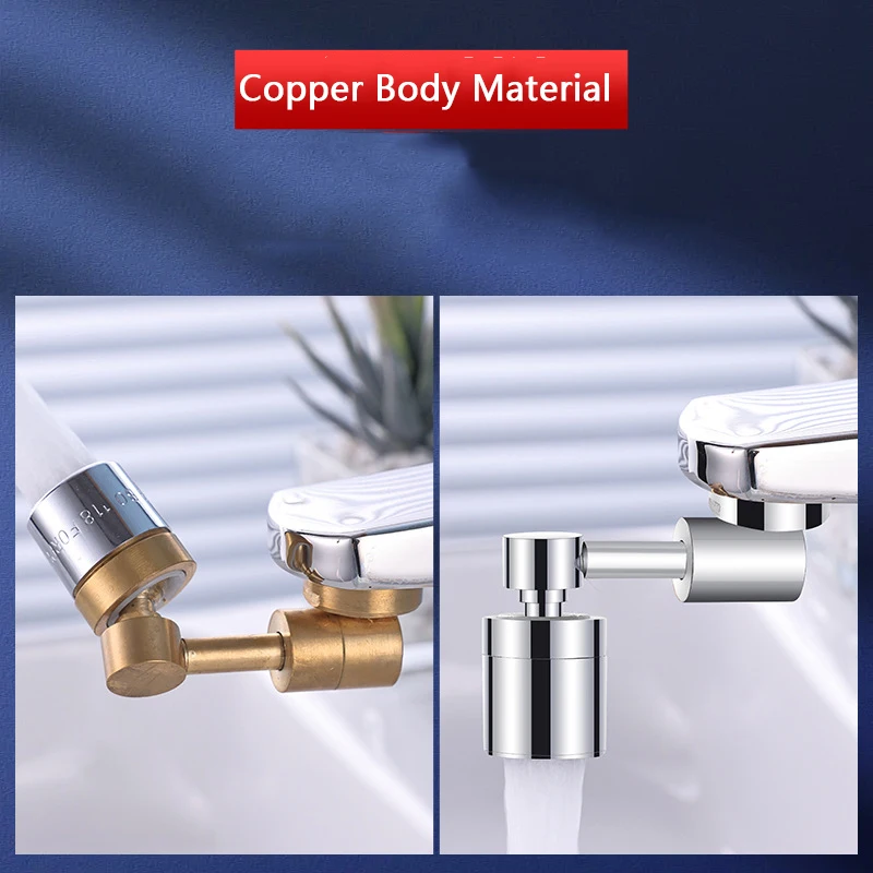 X-House Universal Multifunctional 720 Rotatable Extender Sprayer Head  Flexible Bathroom Tap Faucet Sprayer