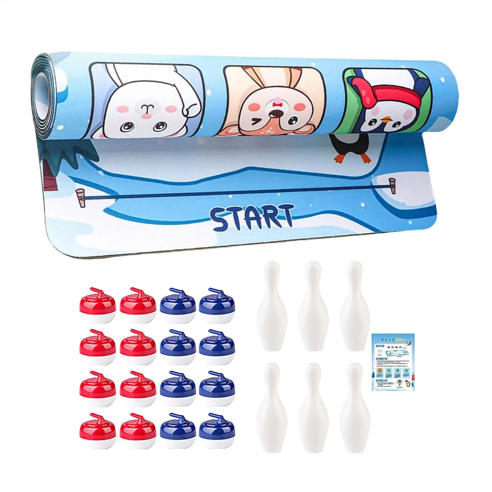

Настольная игра для керлинга, настольный комбинированный набор для боулинга, забавная портативная игрушка для вечеринок для любителей мальчиков, друзей, девочек, студентов