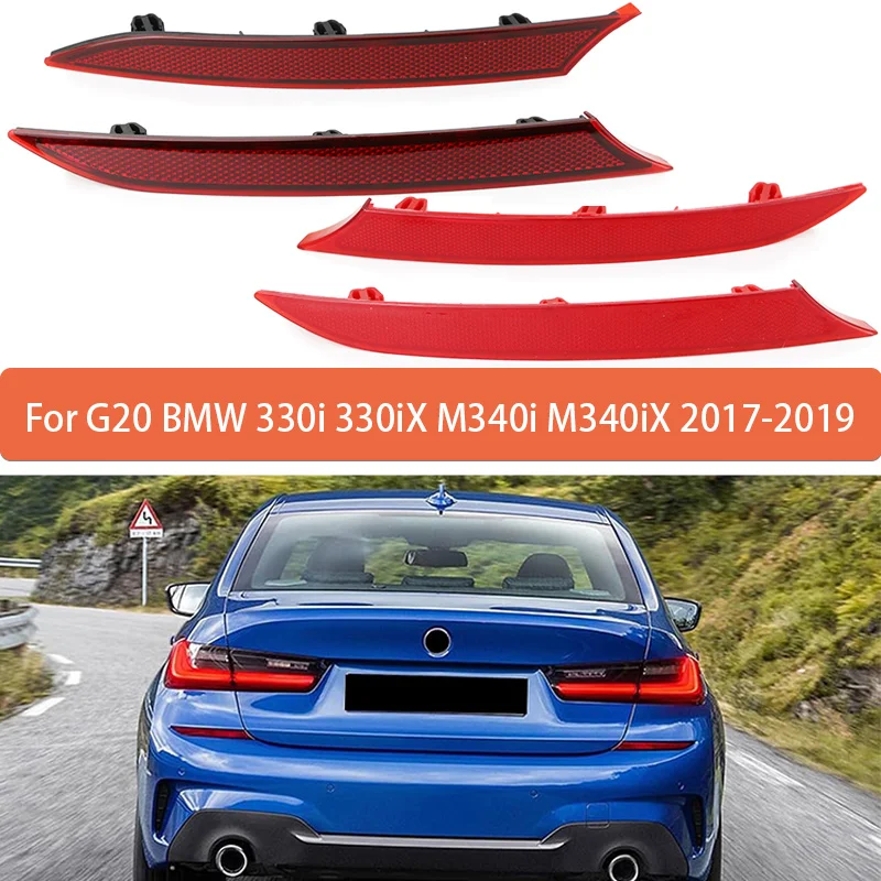 

Светоотражающие полосы заднего бампера для BMW 3 серии M SPORT G20 седан G21 Wagon 320i 325d 328i 330d 330i 340i 2019-2022 63148074229