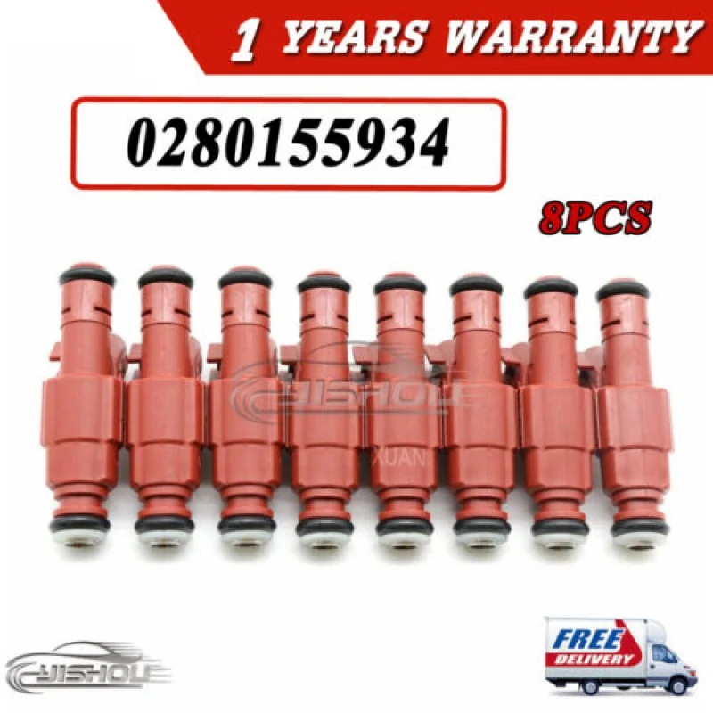 New Set of 8X fuel injectors For Dodge Ram 1500 5.9L V80280155934