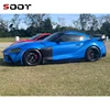 トヨタスープラ A90 A91 MK5 2019 + カーボンファイバーフェンダーレトロフィットカーボンファイバー交換リーフプレート車の自動車部品 6