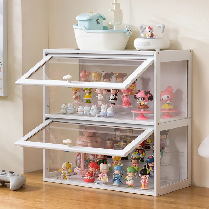 New model Figure Display Cabinet Transparent Household Blind Box Millet Storage Secondary Pain Cabinet Ornament Display Stand