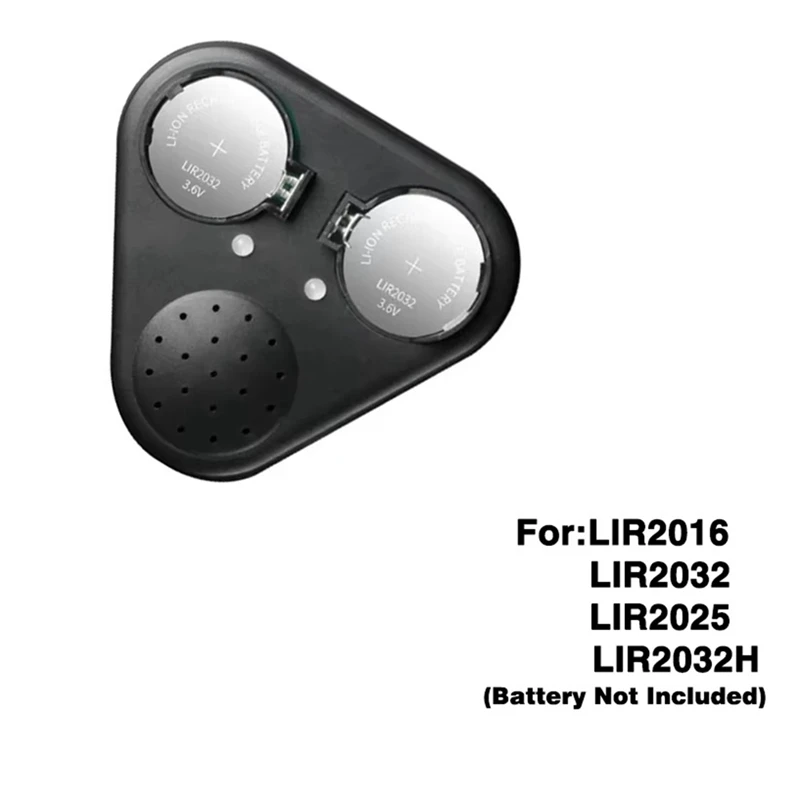 Dual Slot Button Cell Battery Charger With Voice LIR2032 LIR2025 LIR2016 Type-C 3.6V Li-Ion Cell Batteries Charger