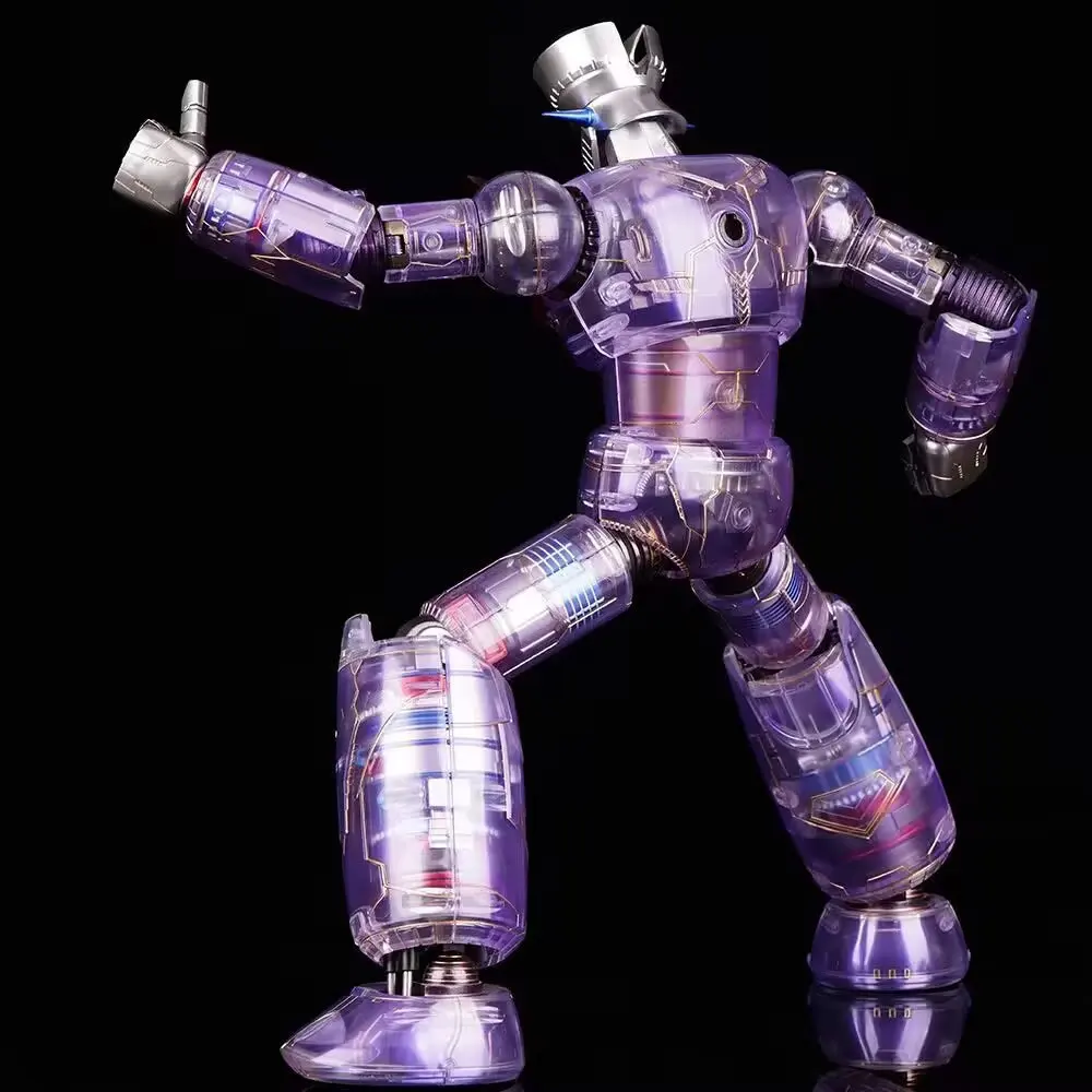 Figura de acción de héroe de armadura de juguete Transformable de 37cm, figuras de luz emitadas, muñeca de Pvc, decoración de escritorio, colección de estatuas, modelo, regalos de navidad