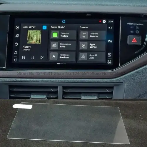 Película protectora de pantalla de vidrio templado, pegatina Interior de coche para VW Volkswagen Novo Virtus 2023, navegación GPS para coche de 10,1 pulgadas
