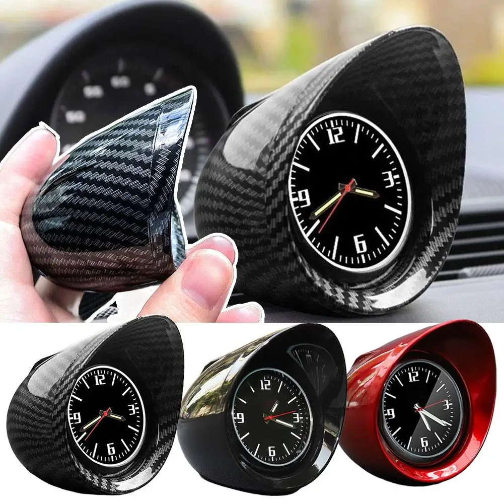 Automotive Electronic Clocks Dashboard Ornament Night Light Electronic Backlight HD Display Mini Clock Car Interior Accessories
