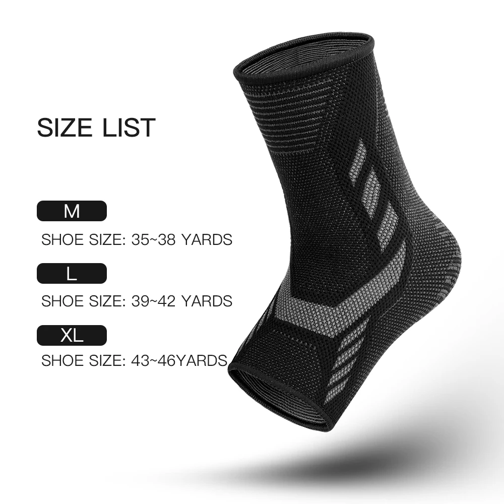 Vilico 1Pc Compression Nylon Knitting Ankle Brace Protector Football Basketball Ankle Support Protective Tobillera Deportiva