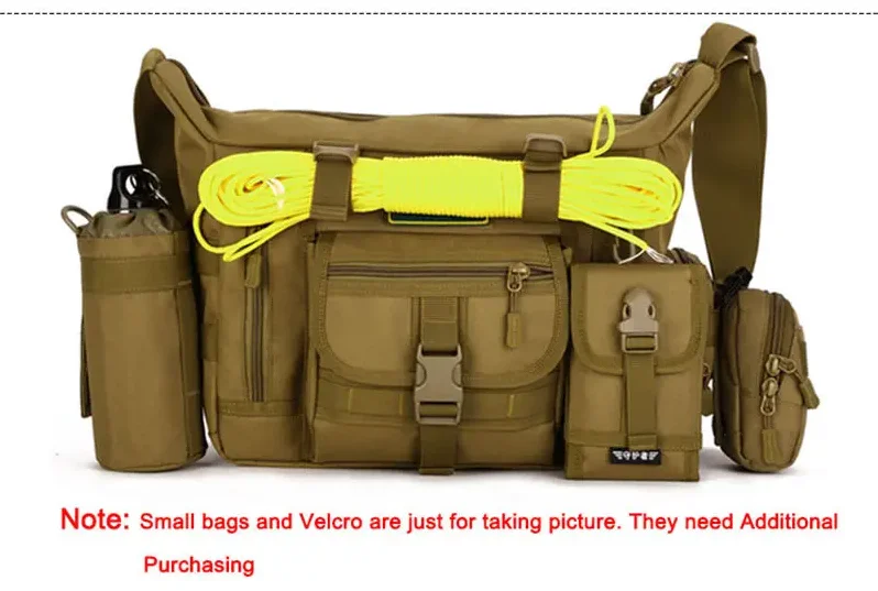 Taktische Messenger-Umhängetasche 14-Zoll-Laptop Einzelschultertasche Outdoor-Wander-Camping-Tasche Herren-Sport-Molle-Sling-Rucksack – Detail 6